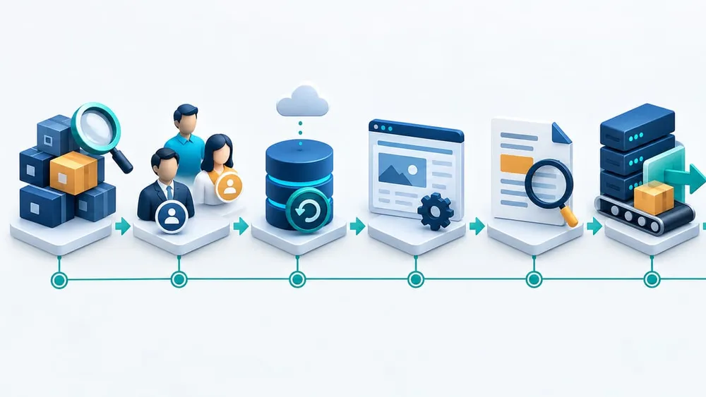 Eight-stage Umbraco security update workflow from inventory to recovery verification