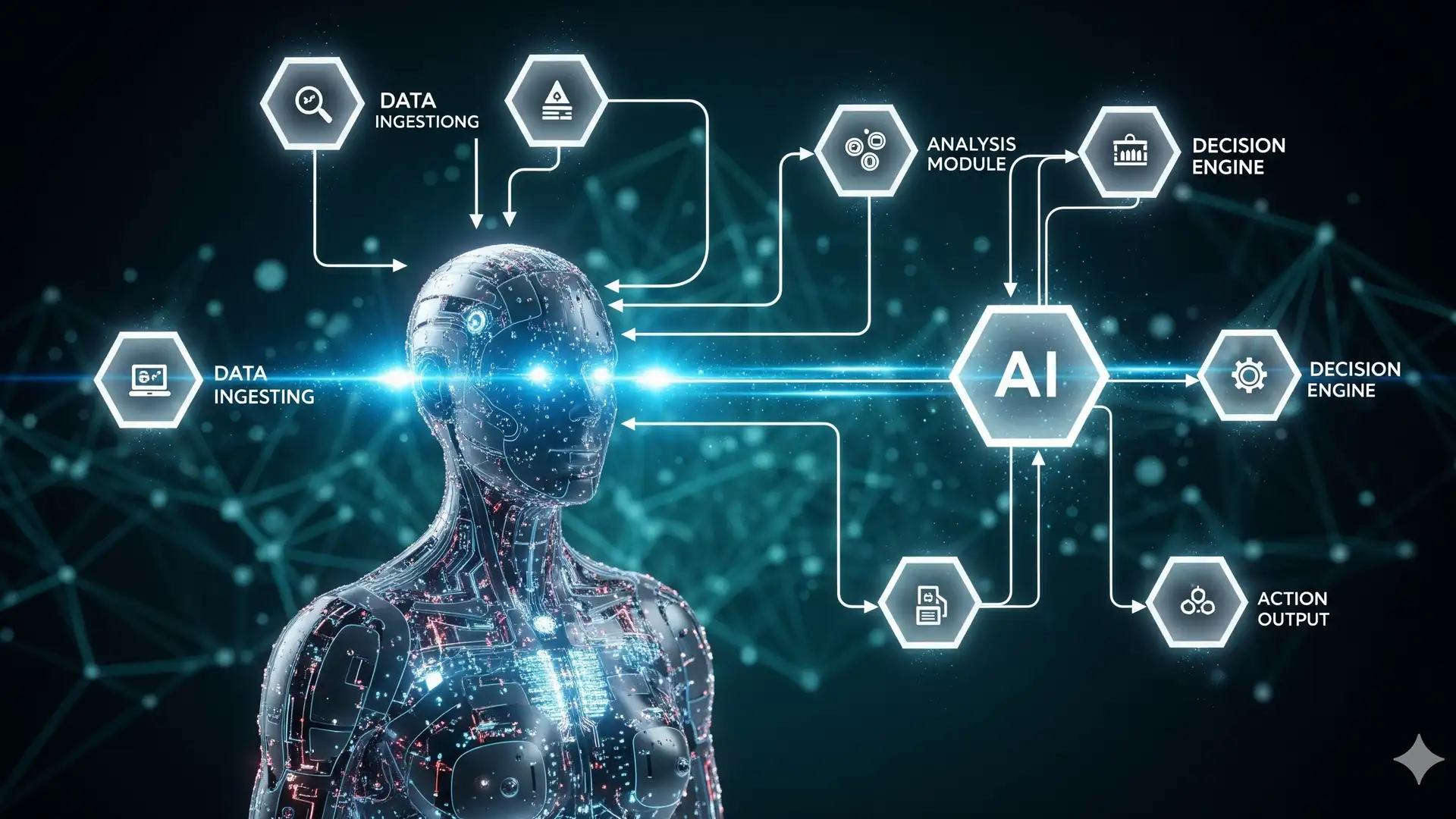 AI workflow automation illustration